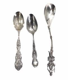 (3) Sterling Silver Souvenir Spoons - 2.130 ozt.