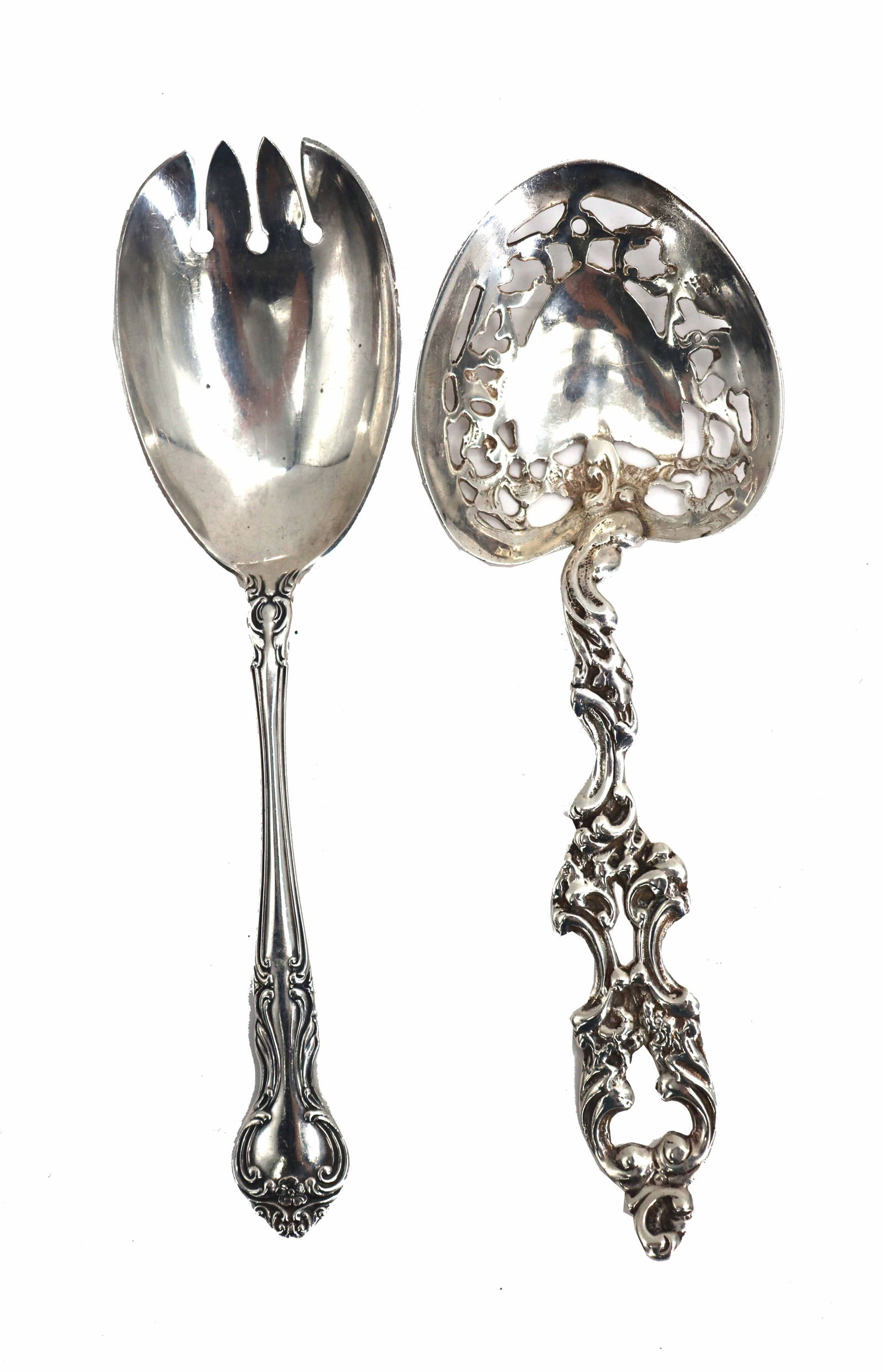 (2) English Sterling Silver Serving Spoons - 5.715 ozt. (1 of 13)
