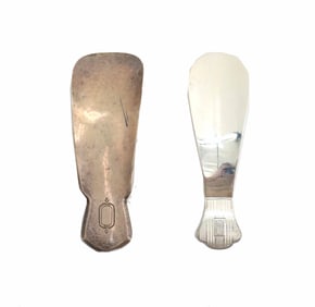 (2) Sterling Silver Shoe Horns - 2.885 ozt.