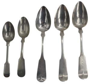 (5) Coin Silver Spoons - 3.535 ozt.