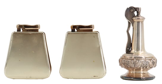 (3) Silver Plated Lighters - AS IS