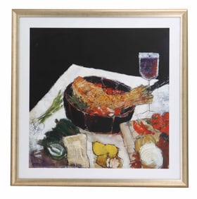 Dennis Campay (Born 1950) American, Mixed Media Impressionist Still Life