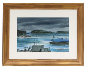 Fred Messersmith (1924-2009) American, Original Watercolor on Paper