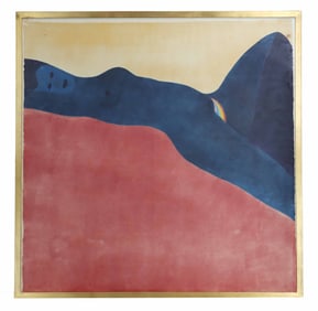 Carol Summers (1925-2016) American, 1972 Monumental Woodcut, "Sierra Madre"