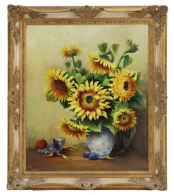 Ludwig "Luka" Kaseder (1926-2013) German, Original Oil on Board Painting