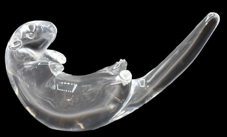 Steuben Art Glass Otter Sculpture