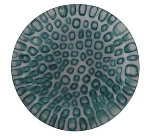 20th Century Uniquely Pattered Freeform Glass Dish