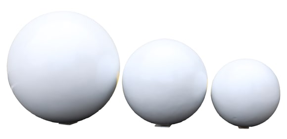 (3) Composite white Architectural Graduated Spheres