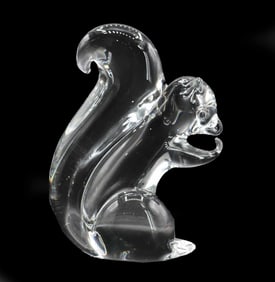 Swedish FM Konstglas Art Glass Squirrel Sculpture