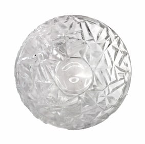 Tiffany & Co. "Rock Cut" Crystal Bowl in Original Box