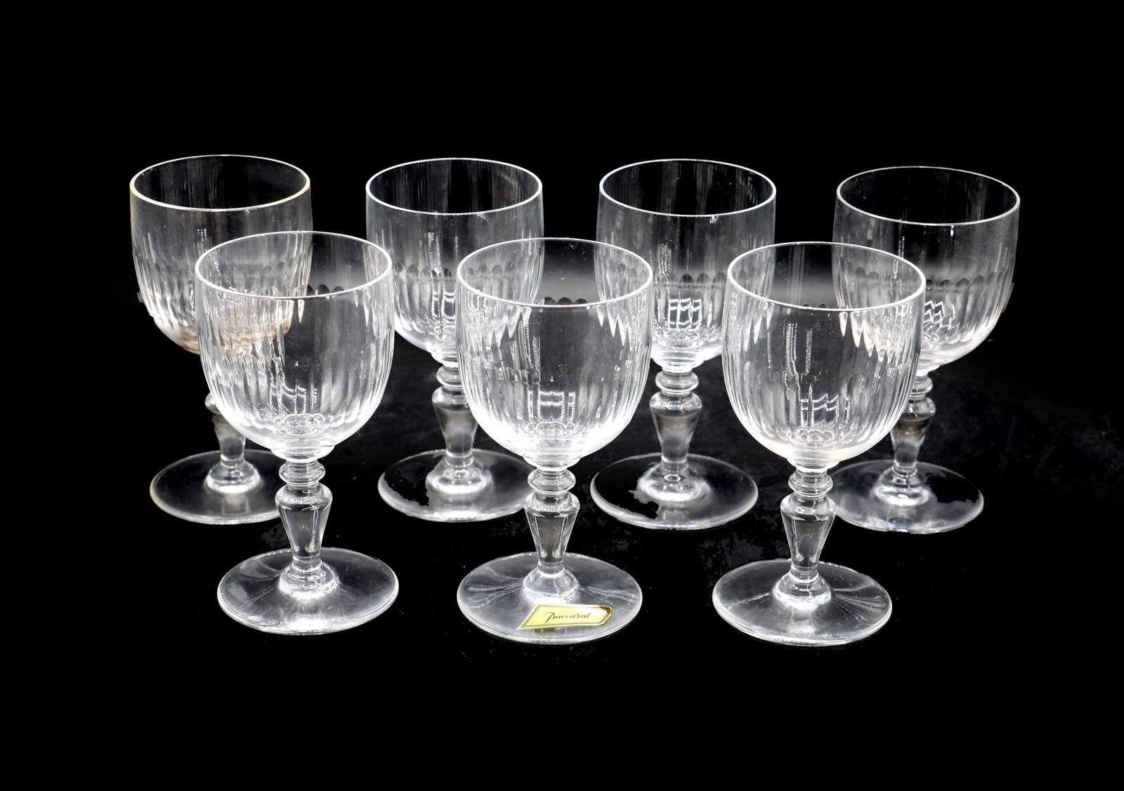 (7) Baccarat Water Goblets (1 of 12)