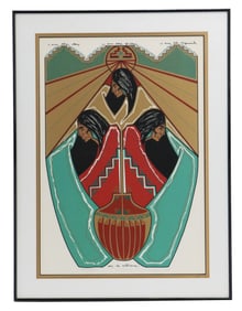 Amado Maurillo Pena, Jr. (Born 1943) Mexican/Native American, Serigraph