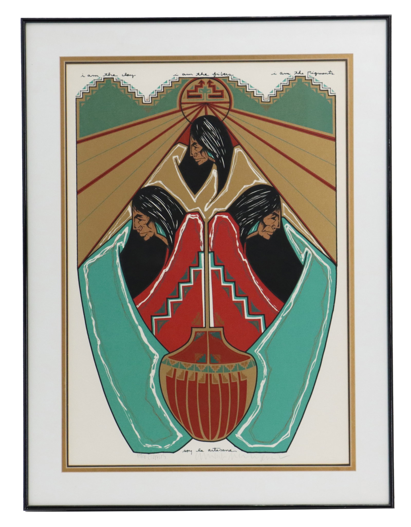 Amado Maurillo Pena, Jr. (Born 1943) Mexican/Native American, Serigraph (1 of 13)