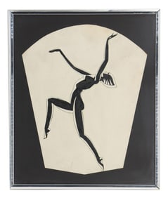 Lee Dovenmuehle (20th Century) American, Ink on Board Art Deco Dancer Illustration