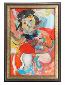 Marjorie Canfield (20th/21st Century) American, Mixed Media Figural Collage