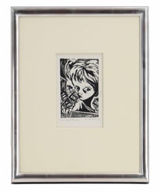 Winifred Milius Lubell (1914-2012) American, 1936 Woodcut, "Coal Gatherers"