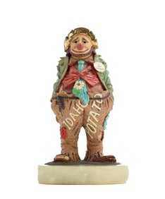 Ron Lee (1947-2017) American, Hand Painted Pewter and Onyx Clown Figurine, "Hughie Mungus"