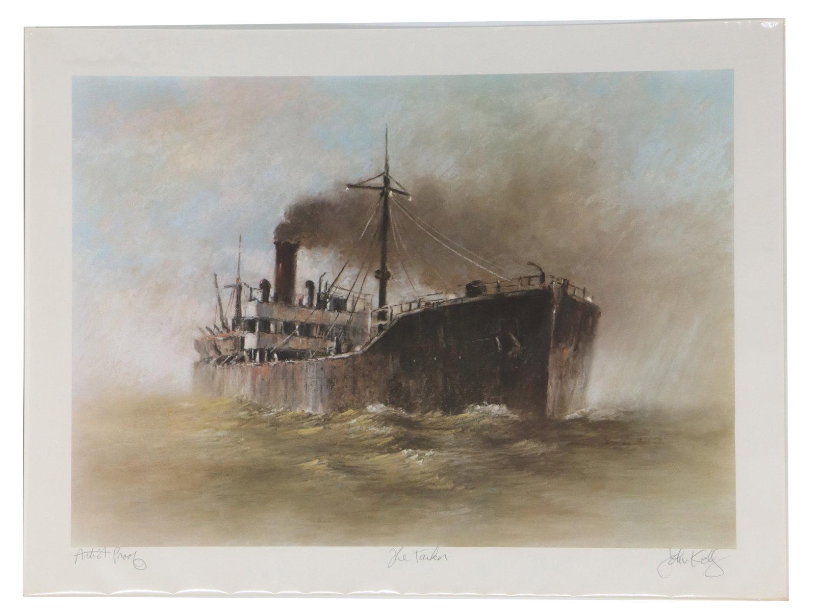 John Kelly (Born 1939) Scottish/American, Artist Proof Maritime Lithograph (1 of 9)