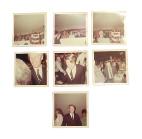 (7) Polaroid Photographs of Robert Kennedy from April 1966, Salt Lake City