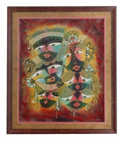 Signed Nonik S. Tribal Pop Art Serigraph