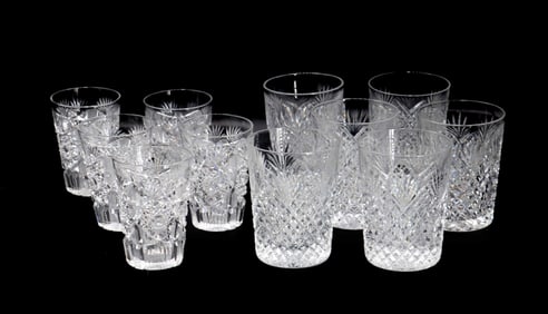 (11) Cut Glass Tumblers