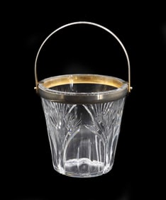 Vintage French Sevres Crystal Ice Bucket