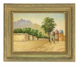 Yuri Zygin (20th Century) Russian, Oil on Board Landscape