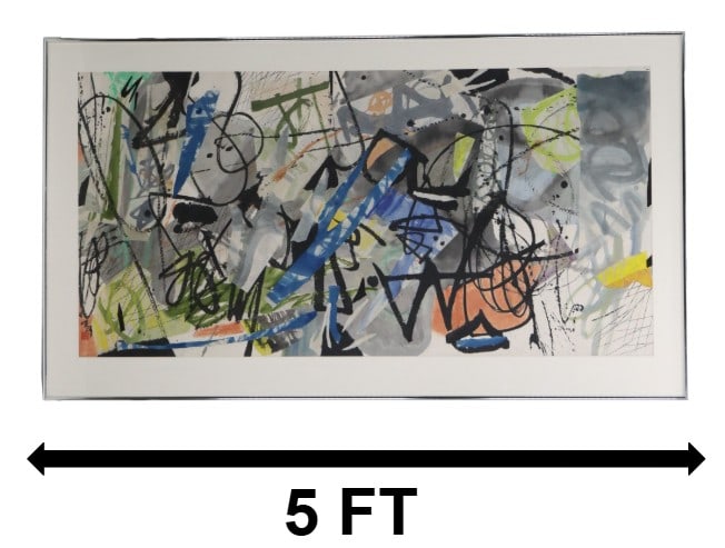 Liu Tian Wei (Born 1954) Chinese, Mixed Media Abstract: Liu Tian Wei (Born 1954) Chinese, Mixed Media Abstract. Important Large Asian Abstract Expressionist Mixed Media Painting. Artist's initials and stamp along bottom edge. Framed. Liu Tian Wei is a