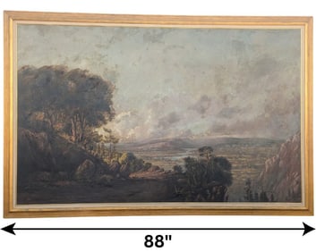 Monumental Exhibition Size 20th Century Classical View of a Vista