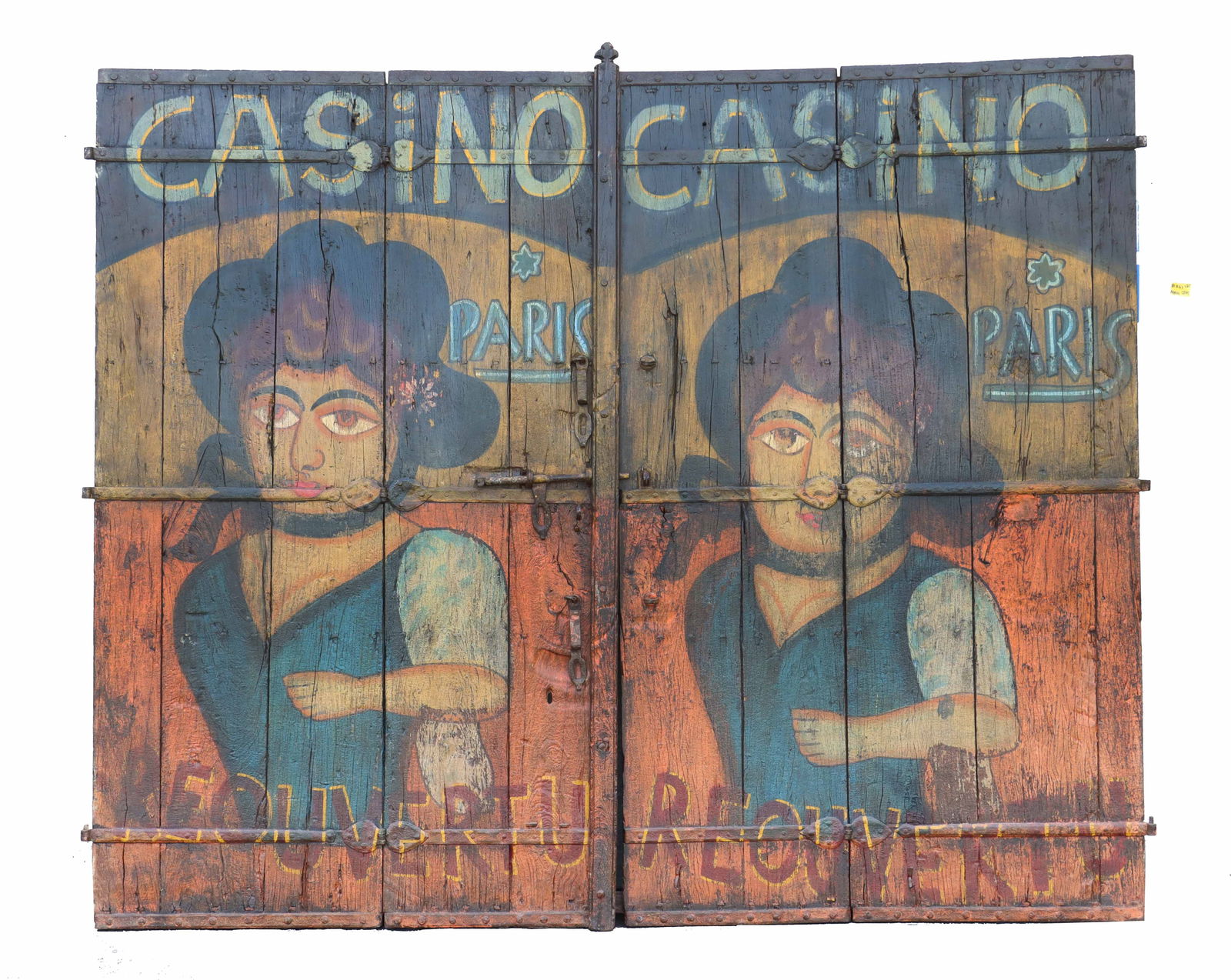 (2) Monumental Weathered Wooden Rail Road Doors (1 of 11)