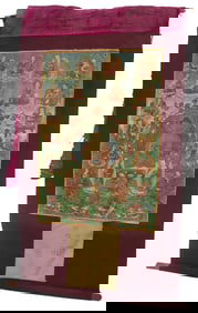 Antique Tibetan Shakyamuni Buddhist Hanging Thangka