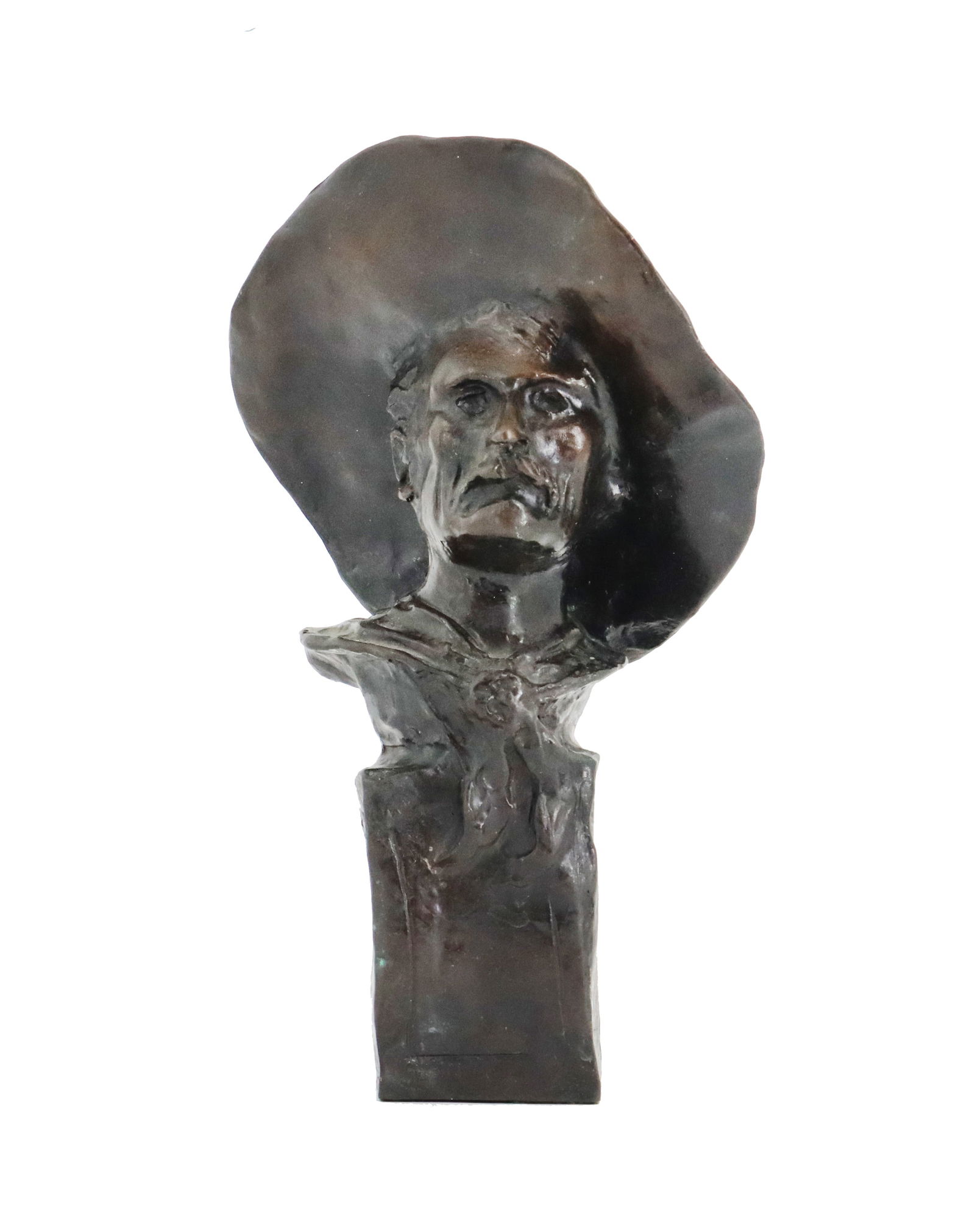 After Frederic Remington (1861-1909) American, Bronze Cowboy Bust (1 of 14)