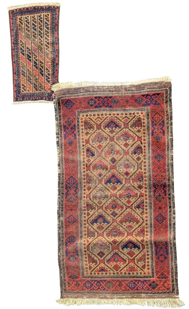 (2) Azerbaijani Shirvan Wool Rugs: (2) Azerbaijani Shirvan Wool Rugs. Different patterns for each, with one made specifically as a prayer rug for a child. Size: (largest) 55 x 30 In. Shirvan rugs are tribal rugs made by the