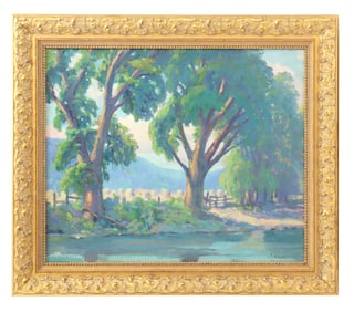 Frank Nuderscher (1880-1959) American, Oil on Canvas