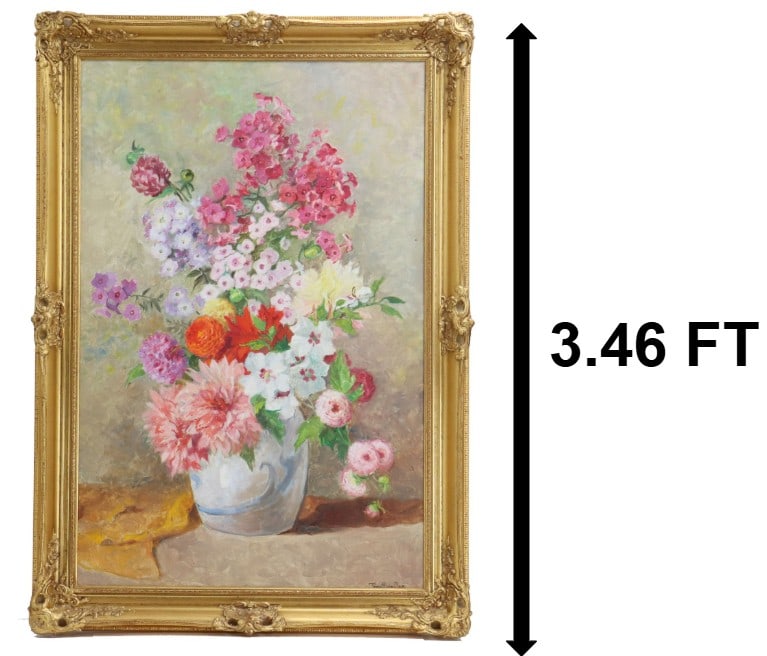 Stefanie von Trauttweiller (1892-1976) Austrian, Floral Still Life Oil on Canvas (1 of 15)