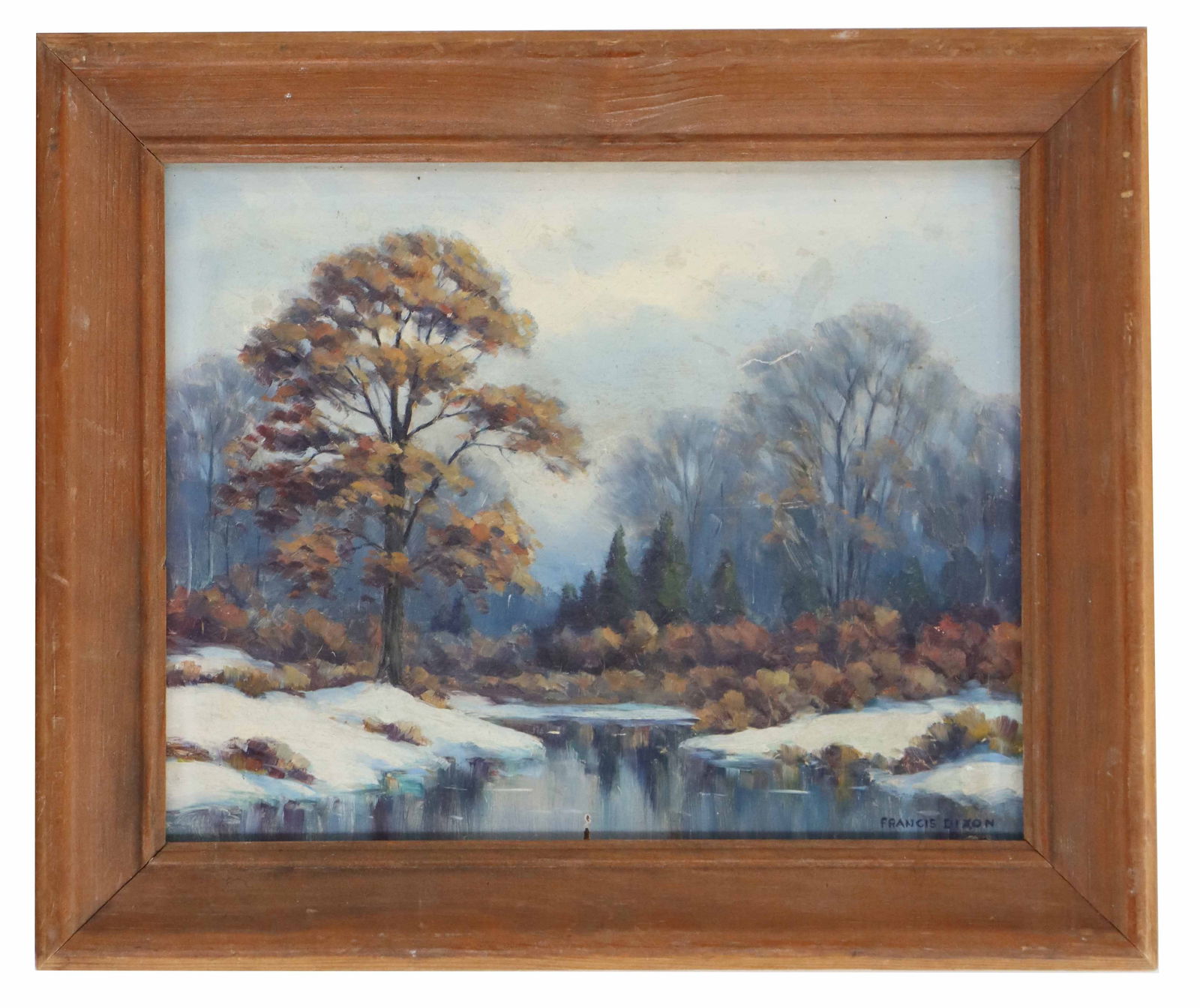Francis Stillwell Dixon (1879-1967) American, Oil on Canvas Landscape (1 of 12)