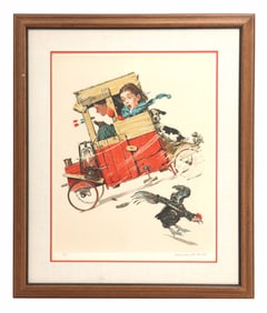 Norman Rockwell (1894-1978) American, Lithograph "Soapbox Racer"