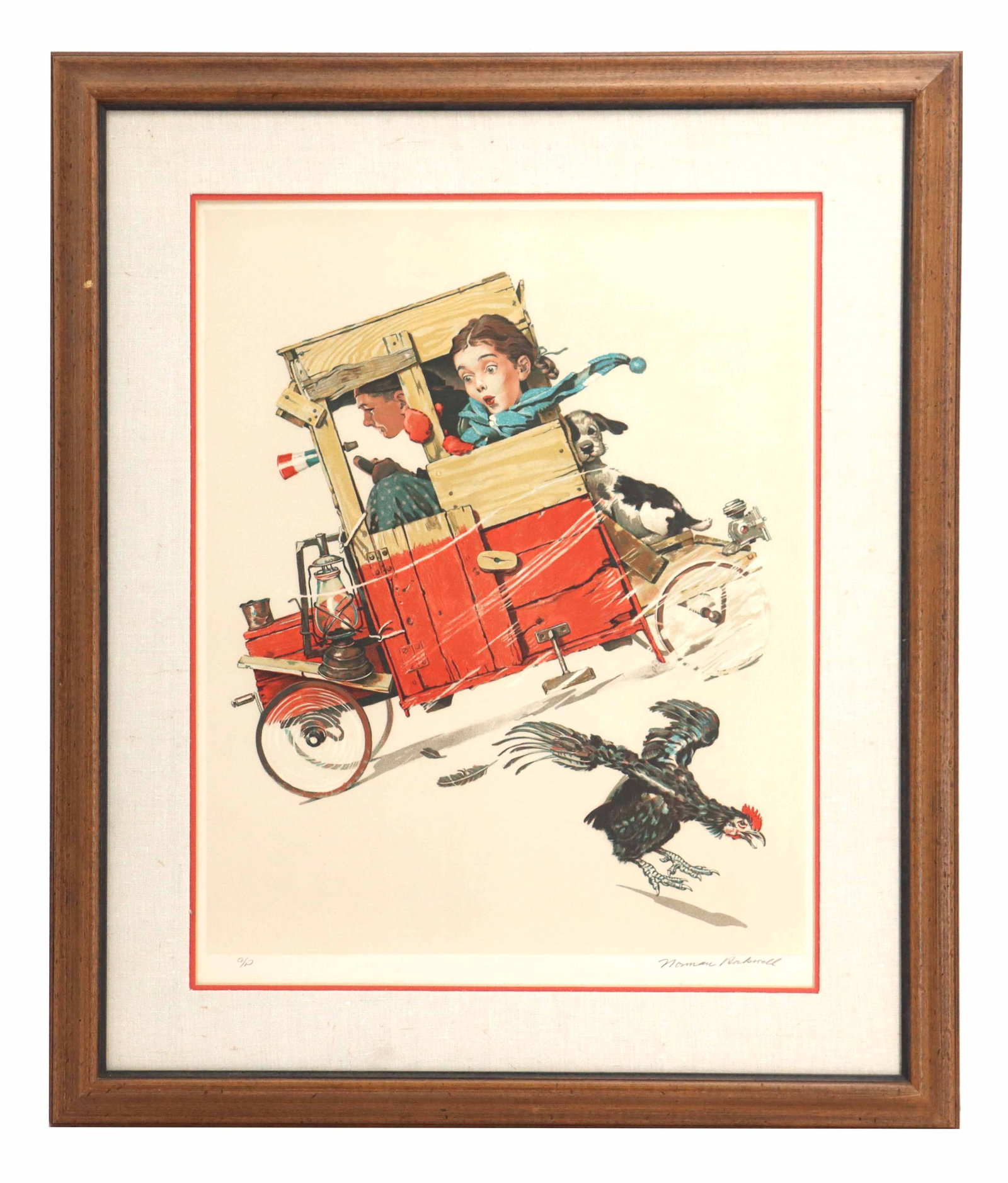 Norman Rockwell (1894-1978) American, Lithograph "Soapbox Racer" (1 of 14)