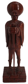 Peruvian Folk Art Carved Wooden Statue