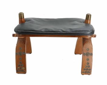 Vintage Egyptian Style Camel Saddle Stool