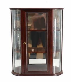 Canadian Bombay Company Wall Hanging Wood and Mirrored Display Cabinet