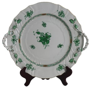 Hungarian Herend "Apponyi Flowers" Porcelain Serving Plate