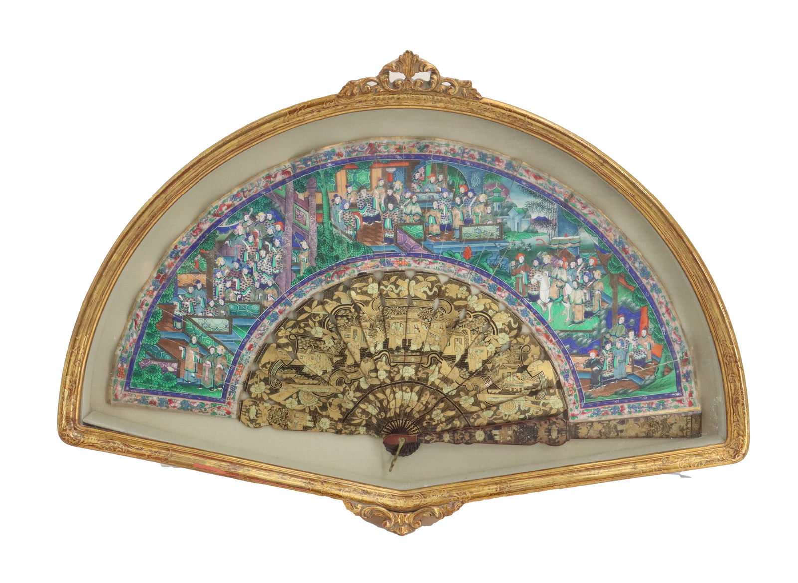 Ornate 19th Century Chinese Export Folding Fan (1 of 20)