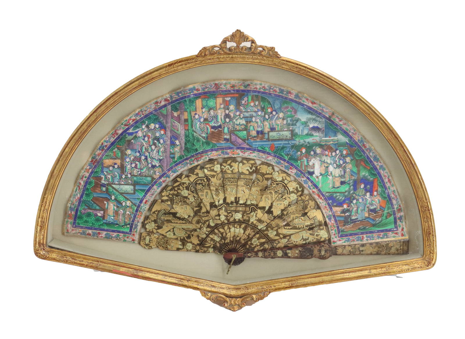 Ornate 19th Century Chinese Export Folding Fan