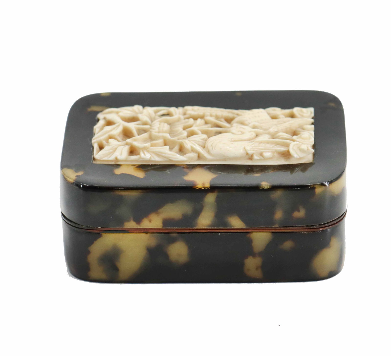 Antique Victorian Faux Tortoiseshell Snuff Box (1 of 11)