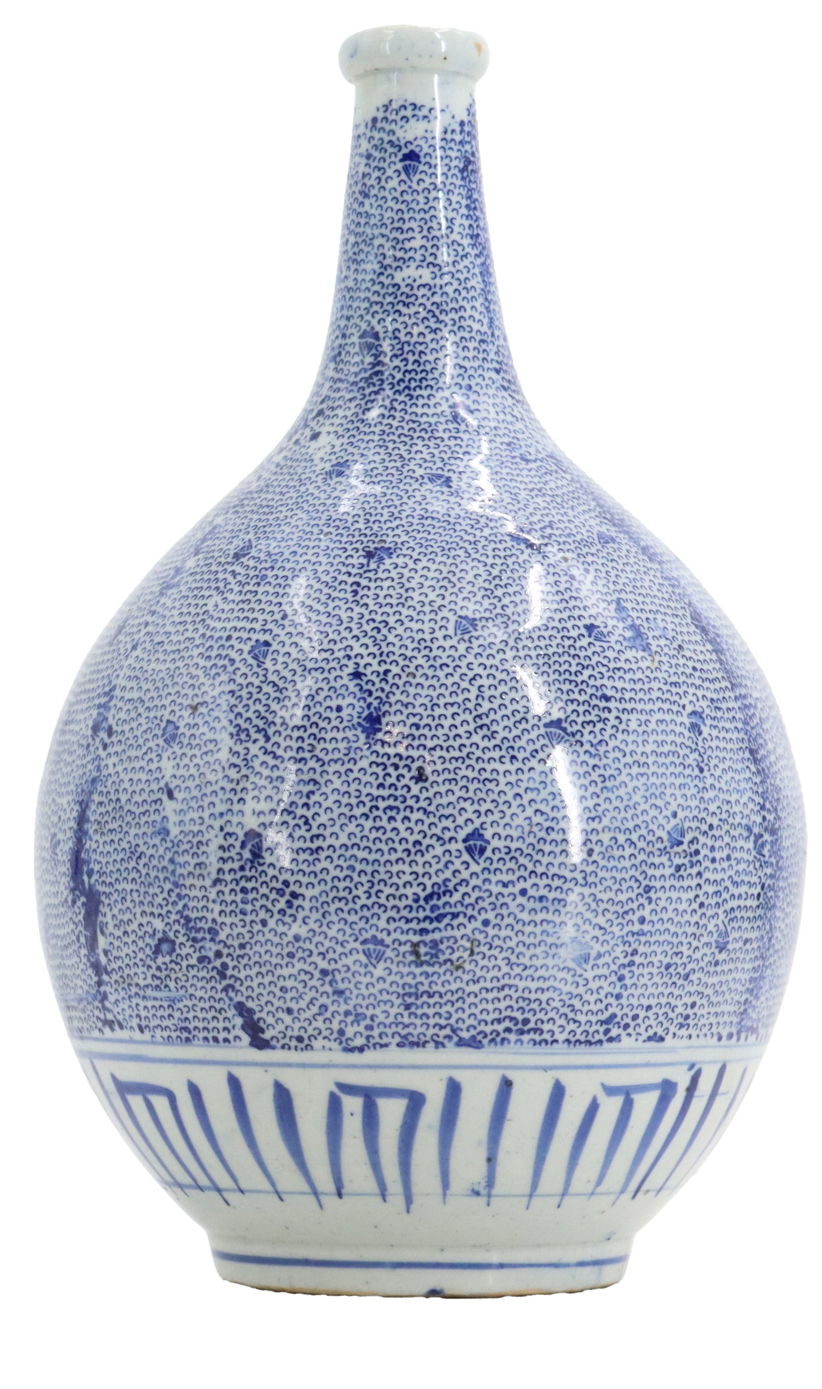 Japanese Aritaware Porcelain Blue and White Tokkuri Sake Bottle (1 of 16)