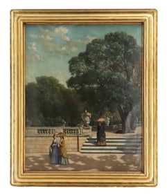 Henri Douzi (1837-1891) French, Oil on Canvas Painting