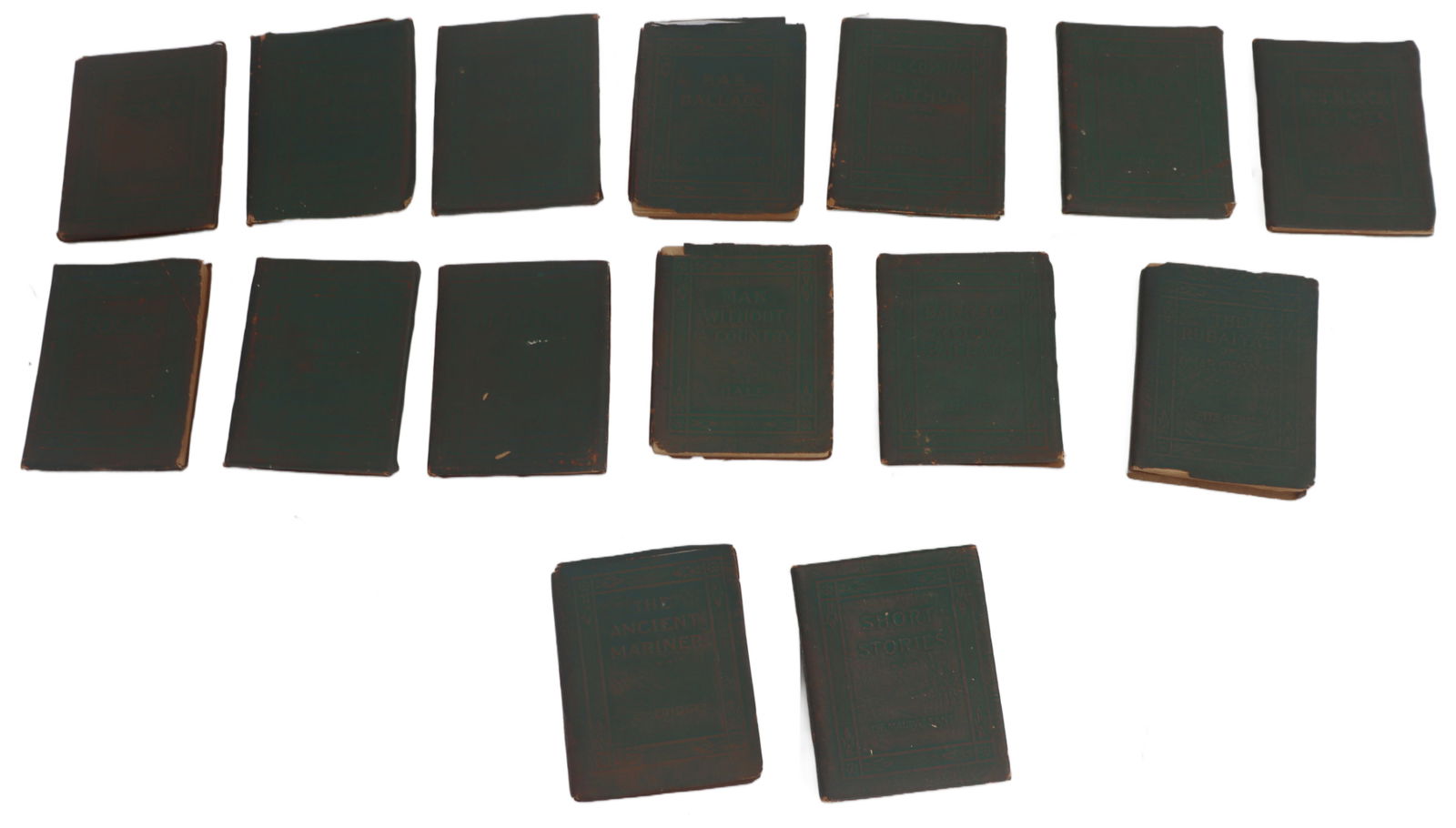 (15) Antique Little Leather Library Books - AS IS (1 of 14)