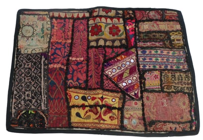 South Asian Handmade Patchwork Quilt Wall Tapestry