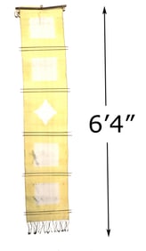 Long Laotian Hmong Handwoven Hanging Textile